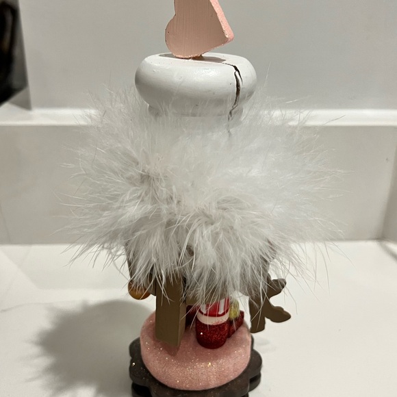 Festive Candy Themed Nutcracker Set with Red and White Accents - Picture 3 of 7